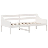 ZNTS Day Bed without Mattress White 90x190 cm Single Solid Wood Pine 842839