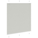 Pleated Blind Light Grey 120x100 cm Fabric Width 119.4 cm Polyester 4015334