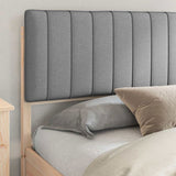 Bed Frame with Upholstered Headboard Light Grey 180 x 200 cm 3398214
