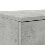 ZNTS Bed Drawers Concrete Grey 200x36,5x16,5 cm Engineered Wood 866918