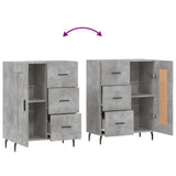 Sideboard Concrete Grey 69.5x34x90 cm Engineered Wood 830280