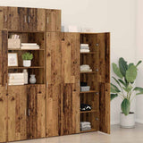 Highboard 2 pcs Old Wood 80 x 42 x 185 cm 3365594