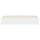 Bed Frame with Drawers without Mattress White 180x200 cm Super King 3207252