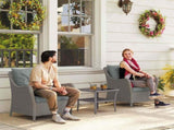 Rattan Garden Chairs Set of 2, Outdoor Rattan Chairs with Cushions, Armrests and High Back, PE T3398P377535