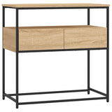 Console Table Sonoma Oak 75x40x75 cm Engineered Wood 834156