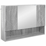 Mirror Cabinet Grey Sonoma 80 x 17 x 55 cm Engineered Wood 883360