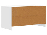 Bedside Cabinet High Gloss White 62 x 34.5 x 44.5 cm 895699