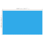 ZNTS Rectangular Pool Cover 1000x600 cm PE Blue 92961