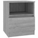 Bedside Cabinets 2 pcs Grey Sonoma 40x40x50 cm Engineered Wood 815819