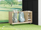 Golf Cabinet with Wheel Plain Sonoma Oak 120 x 45 x 98 cm 899473