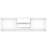 ZNTS TV Cabinet with LED Lights White 120x30x35.5 cm 804283