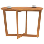 Garden Dining Table Round 110x75 cm Solid Wood Acacia 4108135