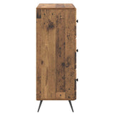 Drawer Cabinet Old Wood 66 x 34.5 x 90 cm Engineered Wood 895533