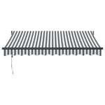 ZNTS Retractable Awning Anthracite and White 3x2.5 m Fabric&Aluminium 3216118