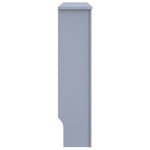 Radiator Cover 2 pcs Grey 112x19x81.5cm Engineered Wood 3403228