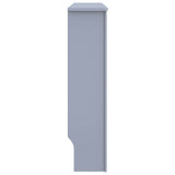 Radiator Cover 2 pcs Grey 112x19x81.5cm Engineered Wood 3403228