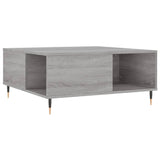 Coffee Table Grey Sonoma 80x80x36.5 cm Engineered Wood 830778