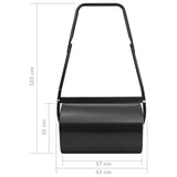 Lawn Roller Black Steel Medium Rollable Lawn Roller 147845
