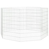 Free Range Animal Enclosure 8-Panel 54x80 cm Galvanised Iron 171578