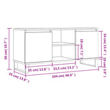 TV Cabinet Concrete Grey 104x35x50 cm Engineered Wood 827024