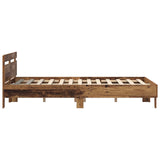 Bed Frame Old Wood 160 x 200 cm Engineered Wood 3417307
