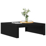Coffee Table Black Oak 100 x 100 x 35 cm Engineered Wood 862678