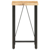 ZNTS Bar Table 60x60x107 cm Rough Mango Wood 286610