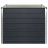 Raised Garden Bed Anthracite 100x100x77 cm Galvanised Steel 45725