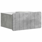 Wall-Mounted Bedside Cabinet with Drawer 2 pcs Concrete Grey 898282
