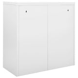 Sliding Door Cabinet Grey 90x40x90 cm Steel 336430