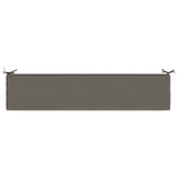 2-Piece Bench Cushions SOEST 2 pcs 100% Polyester Grey 950087