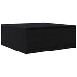 Coffee Table with Drawers Black Oak 100x100x40 cm 3328400