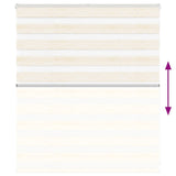 Zebra Blind Marble Beige 125x100 cm Fabric Width 120.9 cm Polyester 4014630