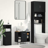 Bathroom Cabinet Black Oak 60 x 32 x 54 cm Engineered Wood 862514