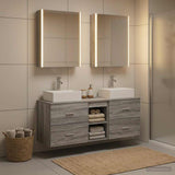 Bathroom Furniture Set 5 pcs Grey Sonoma 53 x 15.5 x 70 cm 3406812