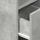 Bedside Cabinet with Drawer Concrete Grey 25x31x66 cm 858620