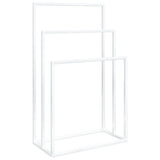 Freestanding Towel Rack White 48x24x79 cm Iron 343091
