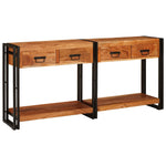 Console Tables 2 pcs Brown 160 x 33 x 75 cm Solid Acacia wood 3324224