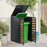 Wheelie Bin Storage with Gas Lift-up Lid for 240L Bin Steel 42018681