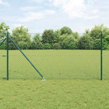 Welded Wire Fence with Spikes 10 x 1 m PVC-Coated Steel 3351149