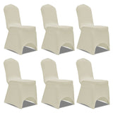 ZNTS Chair Cover Stretch Cream 12 pcs 279092