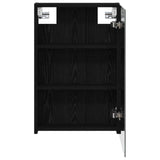 Bathroom Mirror Cabinet Black Oak 40 x 10.5 x 60.5 cm 889024