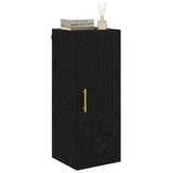 Wall Mounted Cabinet Black Oak 34.5 x 34 x 90 cm 882606