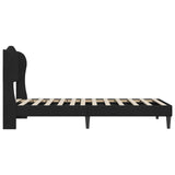 Bed Frame with Headboard Black 90 x 190 cm Velvet 42027949