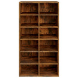 Shoe Rack Smoked Oak 54x34x100.5 cm Engineered Wood 815309