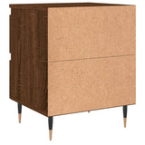 Bedside Cabinet Brown Oak 40x35x50 cm Engineered Wood 826874