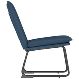 Lounge Chair Blue 52x75x76 cm Fabric 351319