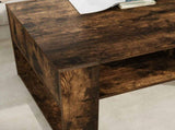 Coffee Table Smoked Oak 92 x 53 x 45 cm Engineered Wood 8000096