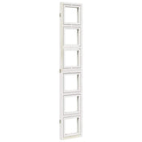 Room Divider 3 Panels White Solid Wood Paulownia 358688