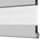 Zebra Blind Light Grey 125x200 cm Fabric Width 120.9 cm Polyester 4014474